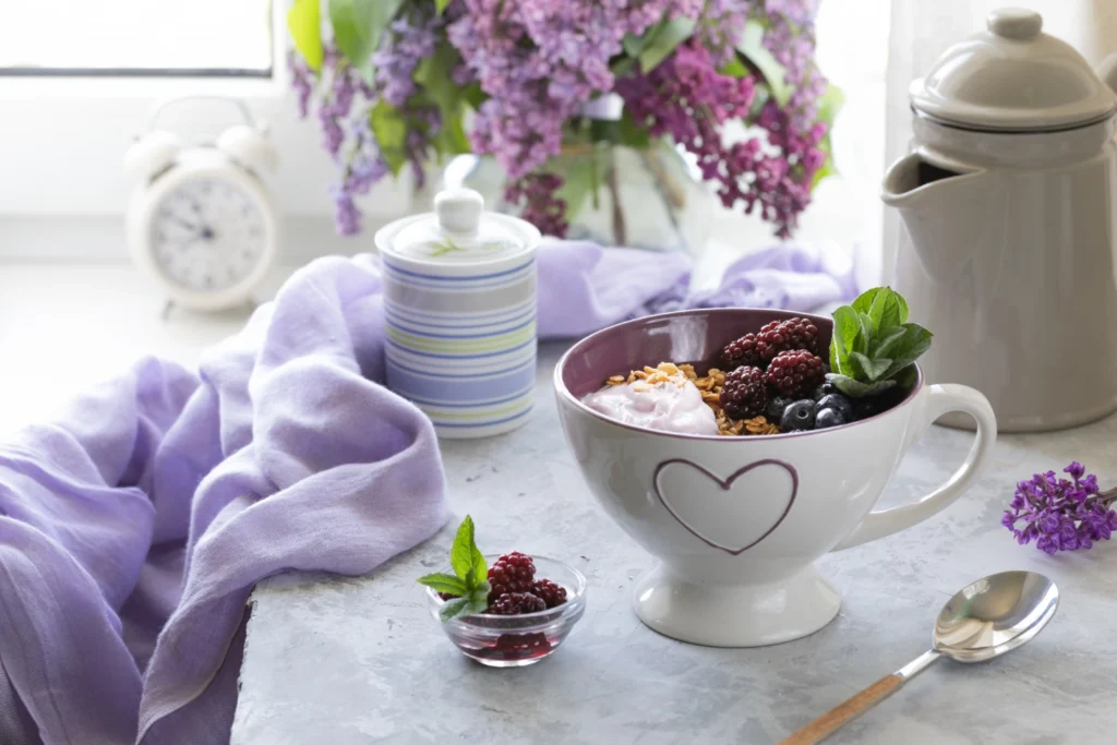 Healthy vegan breakfasts