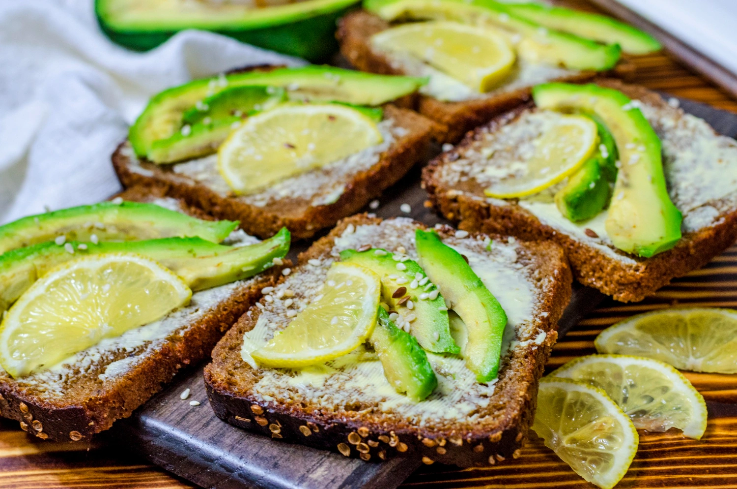 grilled avocado bread