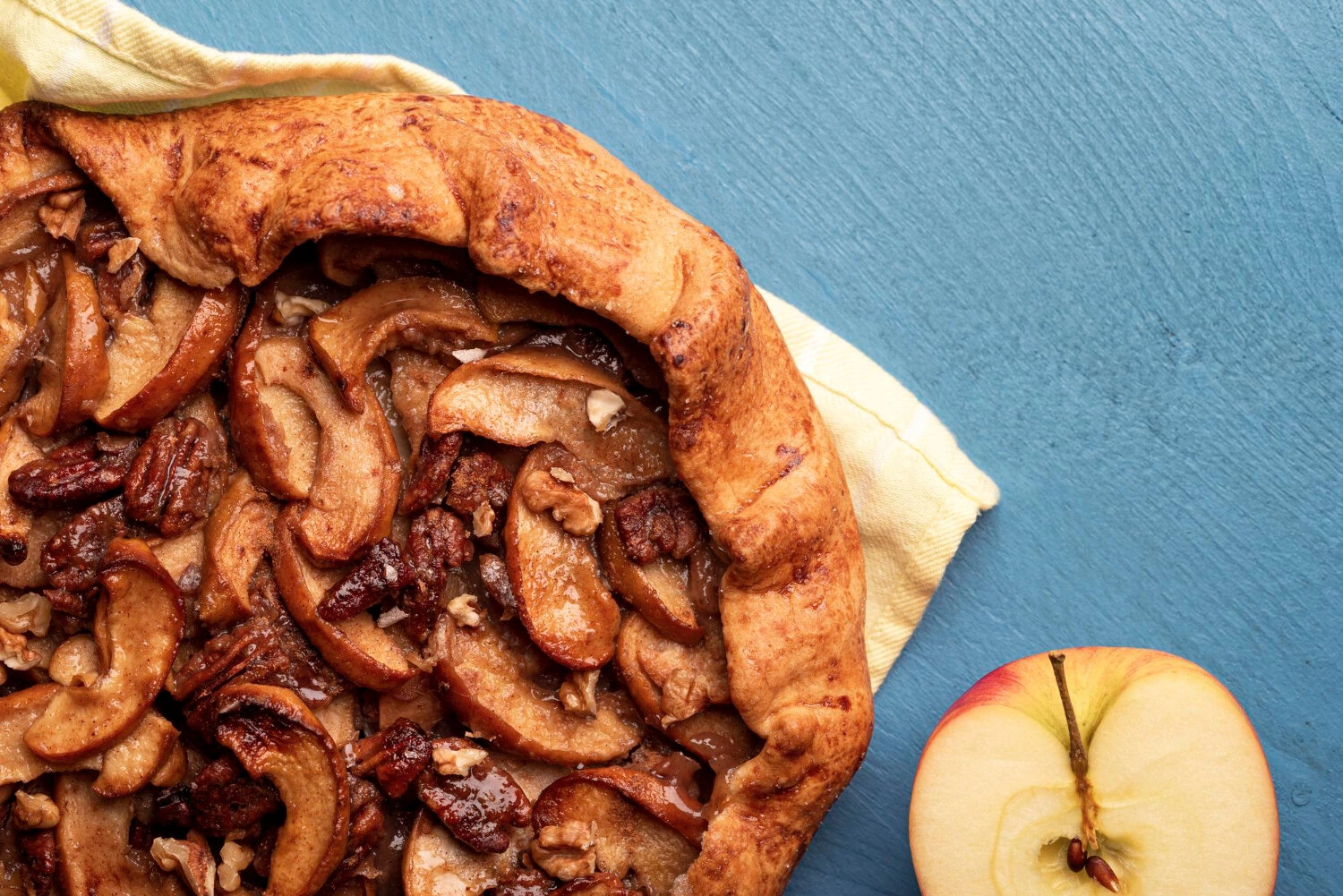 recipe for apple and pecan danish pastry tart