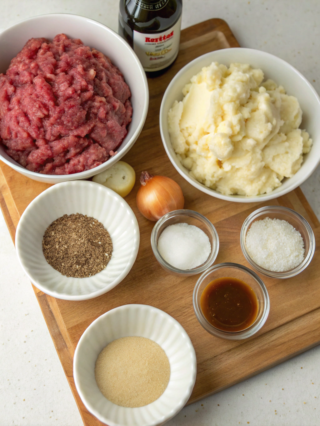 Salisbury steak with mashed potatoes ingredient