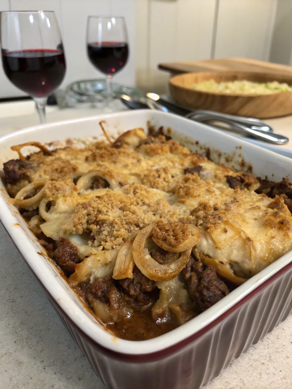 French Onion Beef Casserole