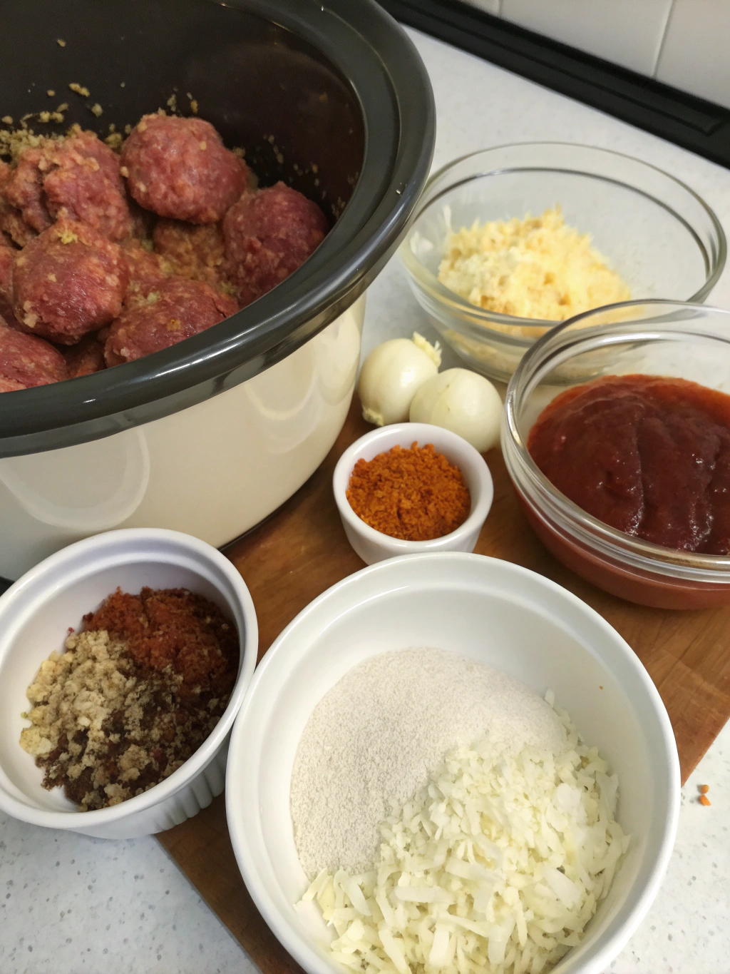 bbq meatballs crockpot​ ingredient