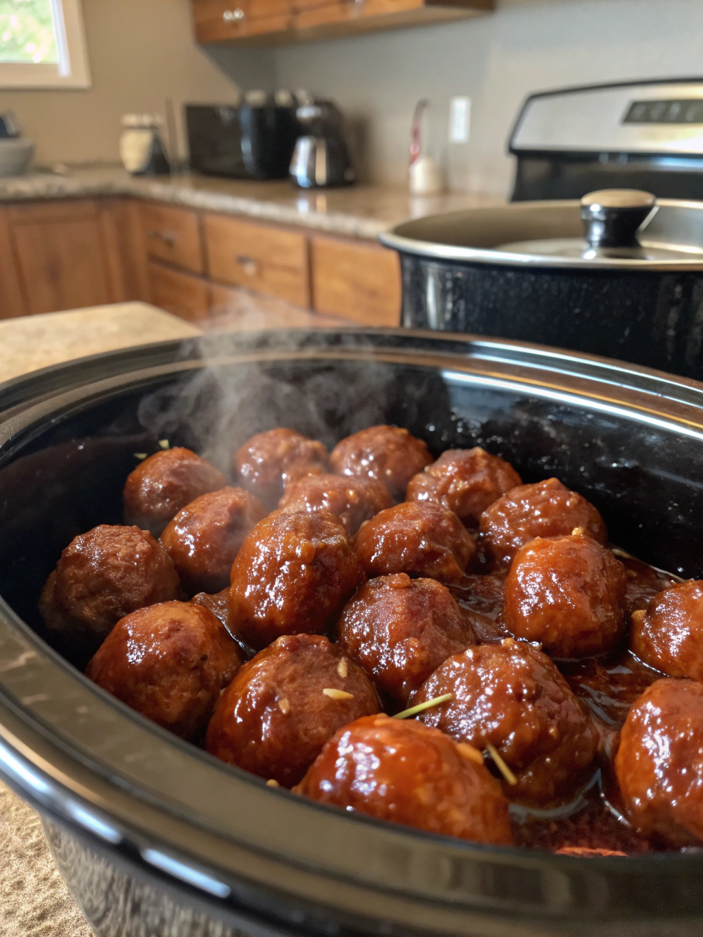 bbq meatballs crockpot​