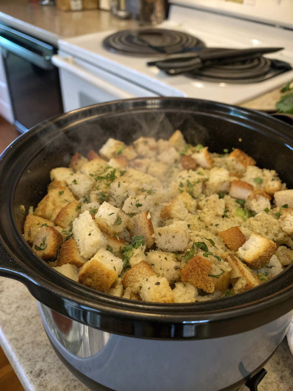 chicken stuffing crockpot​