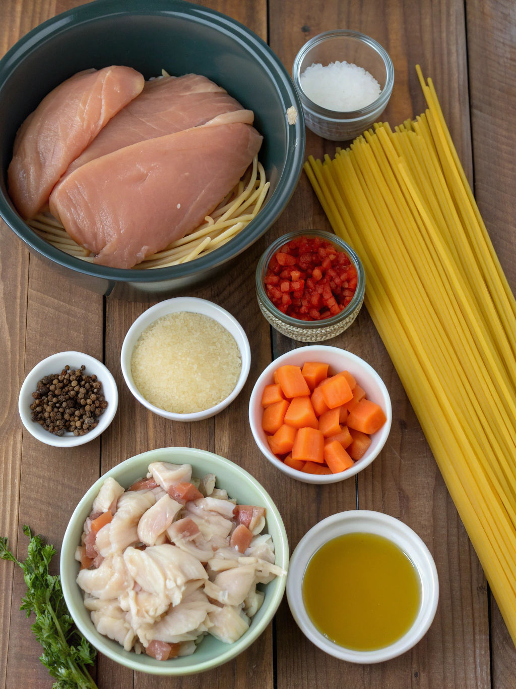crockpot chicken spaghetti​ ingredient