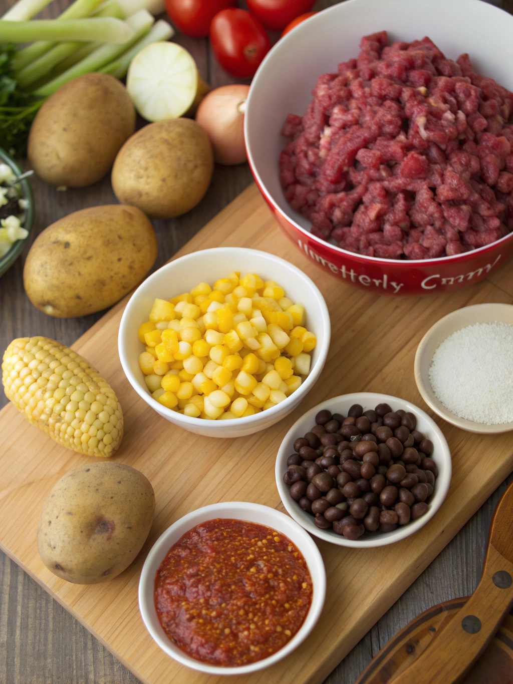 crockpot cowboy casserole​ ingredient