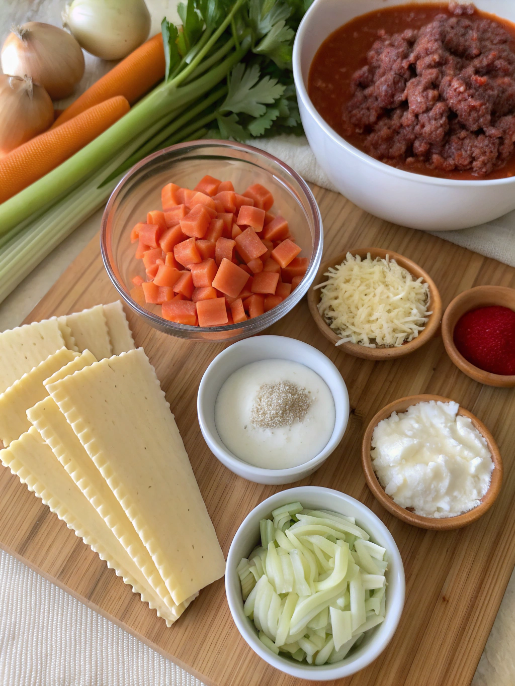 crockpot lasagna soup​ ingredient