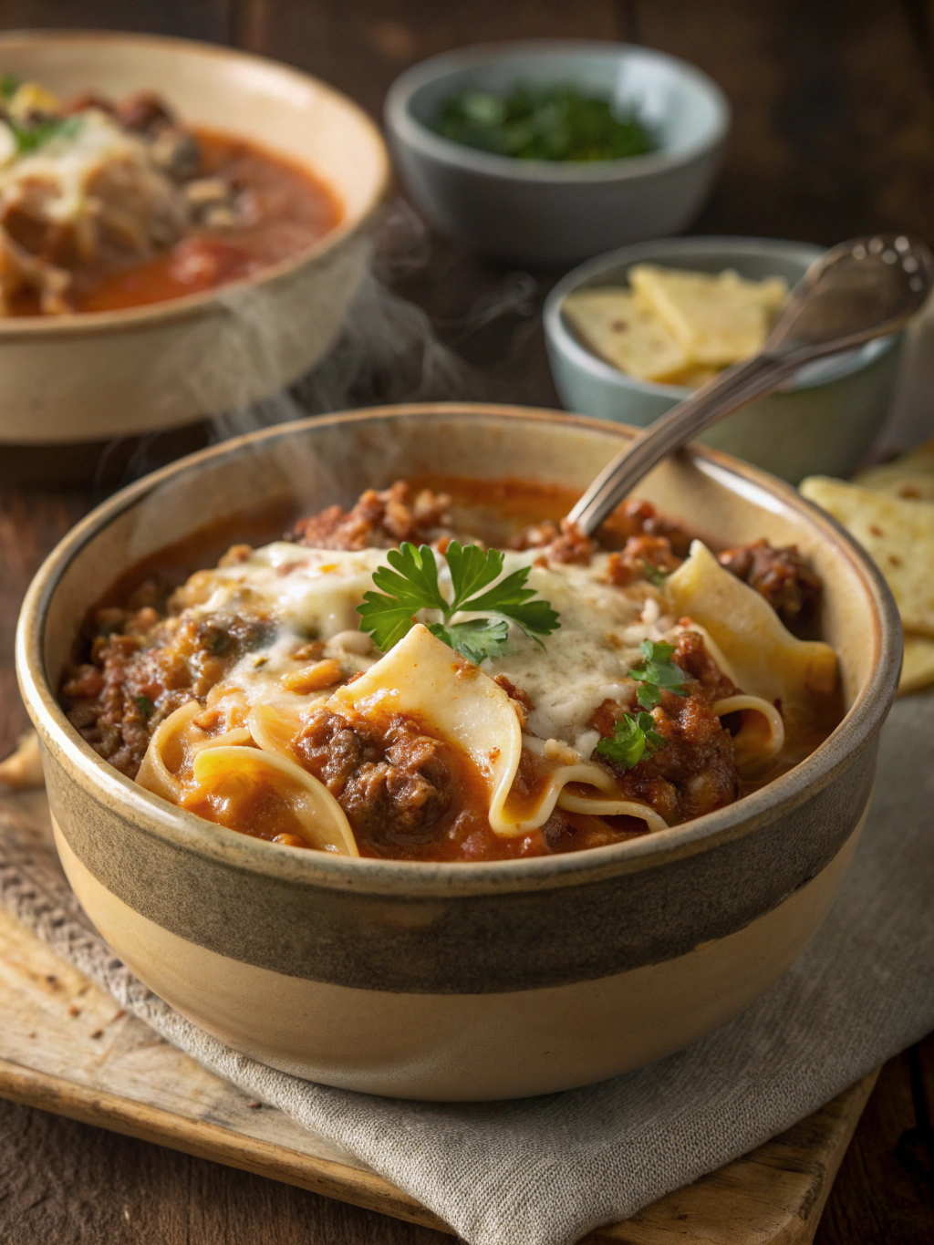 crockpot lasagna soup​