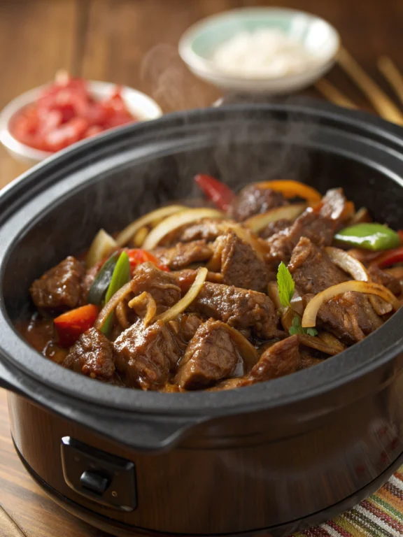 crockpot mongolian beef​