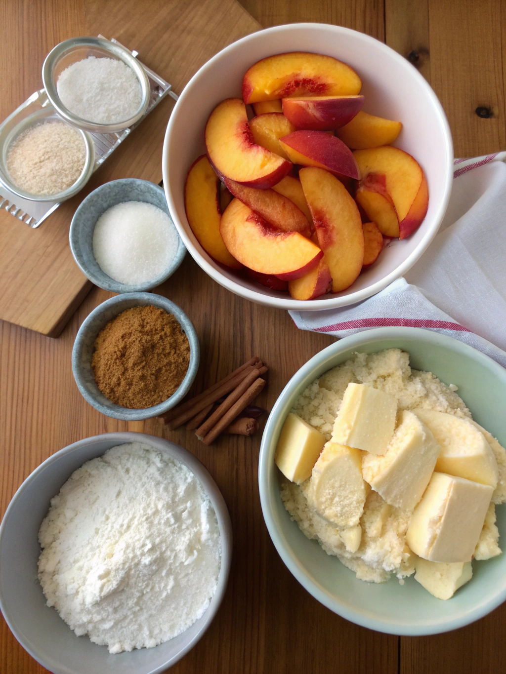 crockpot peach cobbler​ ingredient