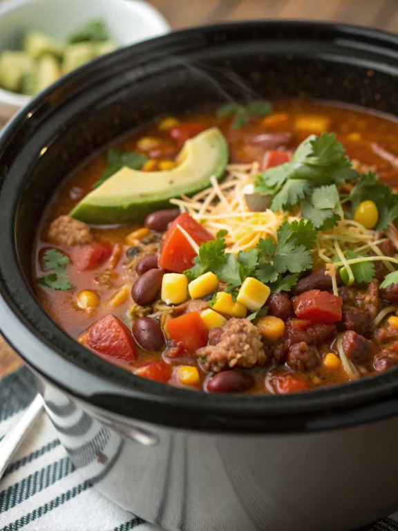 crockpot taco soup​