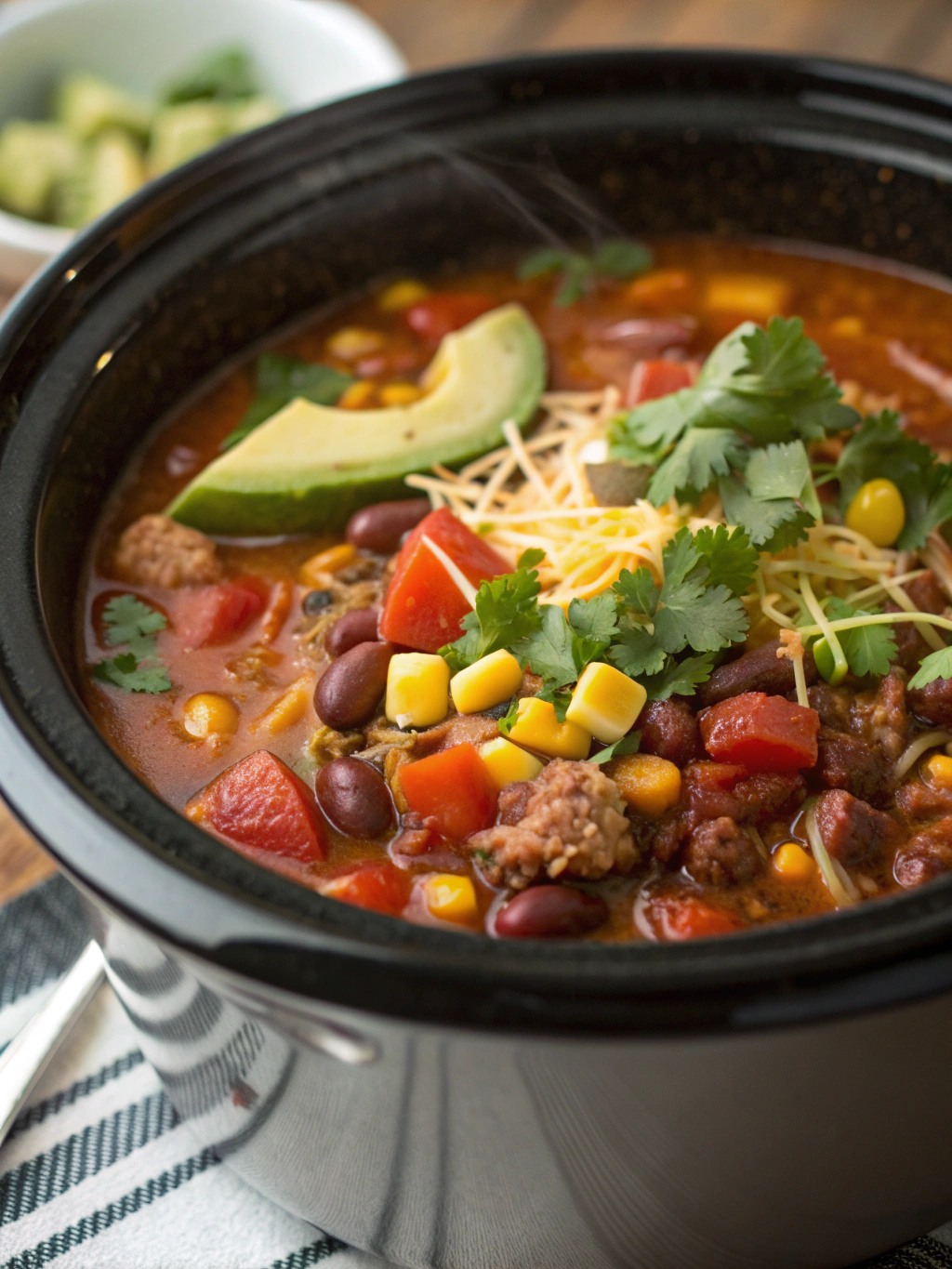 crockpot taco soup​