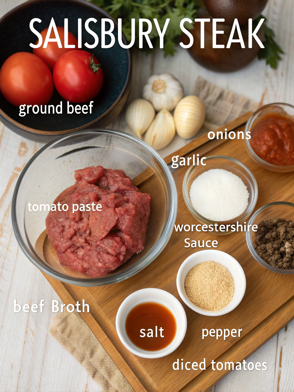 slow cooker salisbury steak recipe​ ingredient