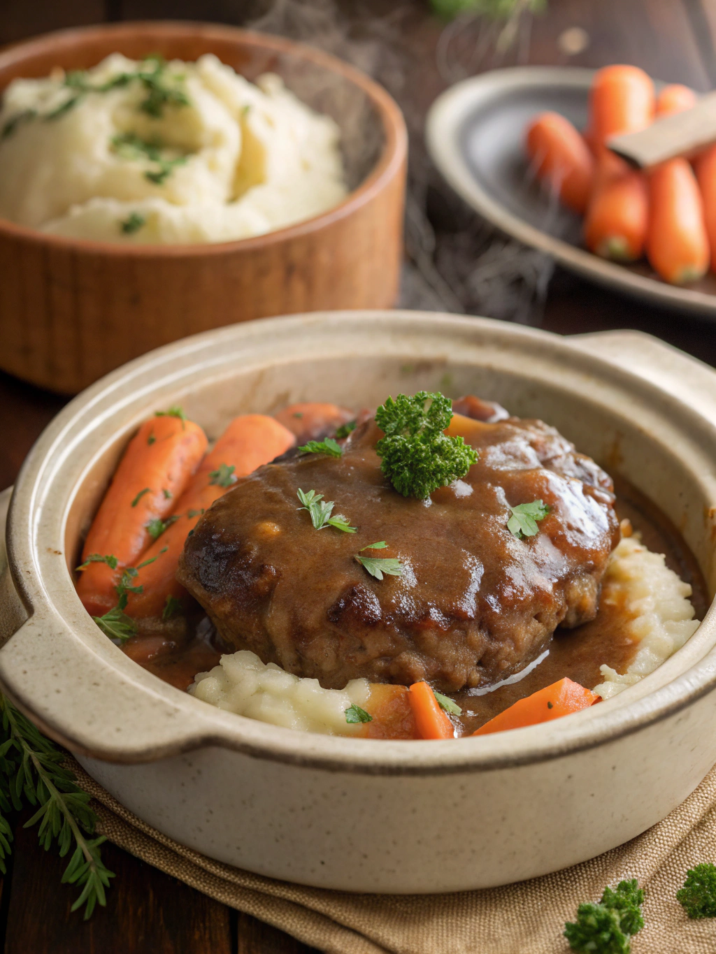 slow cooker salisbury steak recipe​