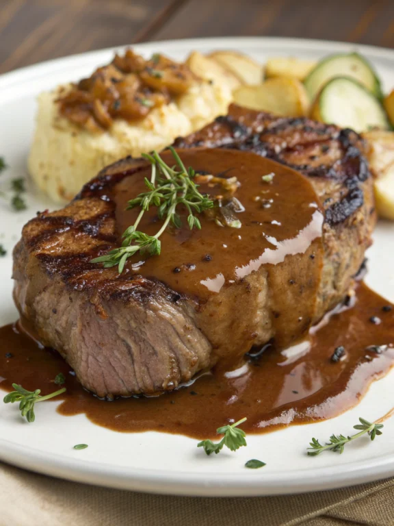 steak and gravy​
